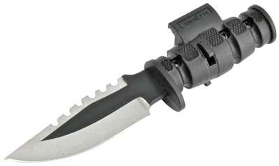 Laserlyte PB3 Pistol Bayonet Carbon Clip Point Blade Glass-Filled Nylon